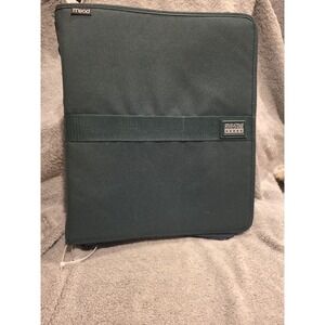 Vintage 1990s Mead Five Star Forest Green 3 Ring First Gear Zipper Binder